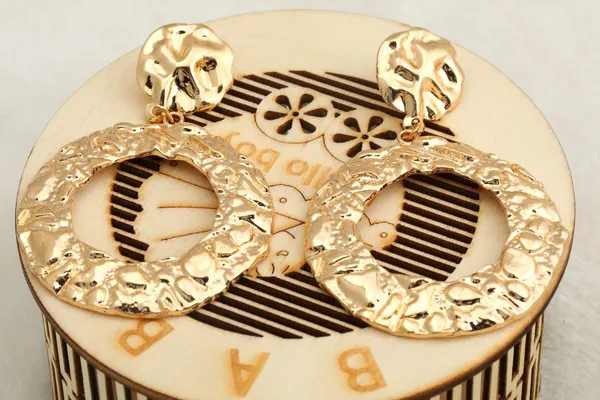 Gold_Plated_Hand_Crafted_Geometric_Drop_Earring-_WER27_For_Women_&_Girls
