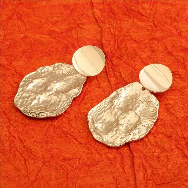 Gold_Plated_Hand_Crafted_Geometrical_Drop_Earring-WER51_For_Women_&_Girls