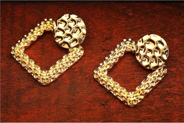 Gold_Plated_Hand_Crafted_Geometrical_Drop_Earring-_WER86_For_Women_&_Girls