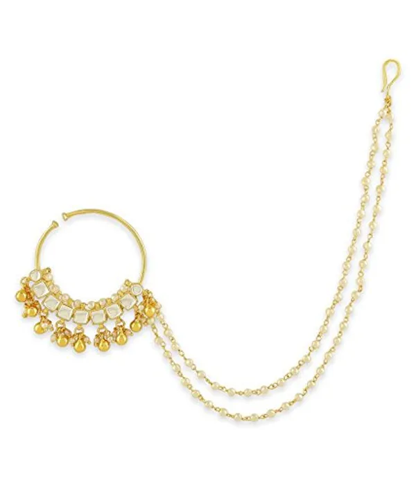 Gold_Plated_Kundan_and_Pearls_Nath_with_Chain_For_Women_&_Girls