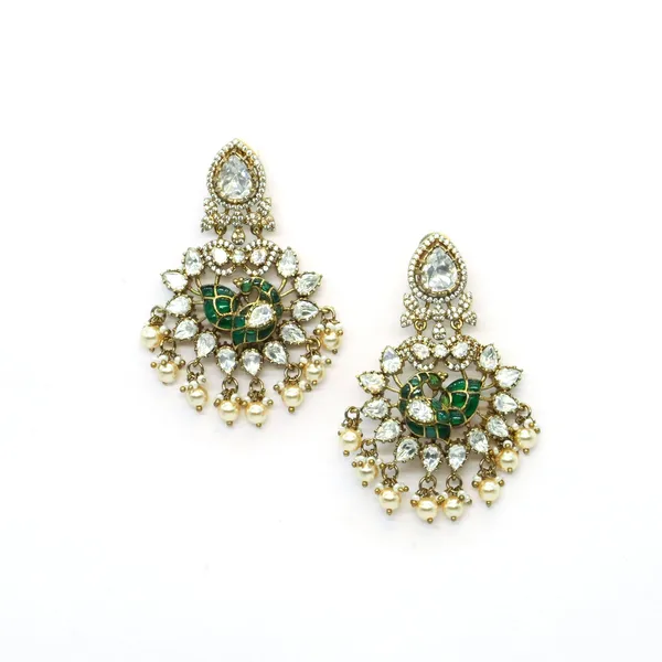 Gold-Plated_Kundan_and_Ruby_Chandelier_Earrings_with_Pearl_D_For_Women_&_Girls