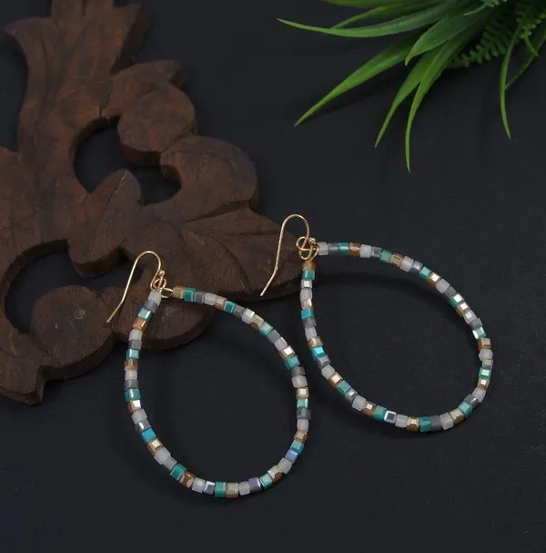 Gold_Plated_Multi_Coloured_Beads_Western_Earring-WER_3489_For_Women_&_Girls
