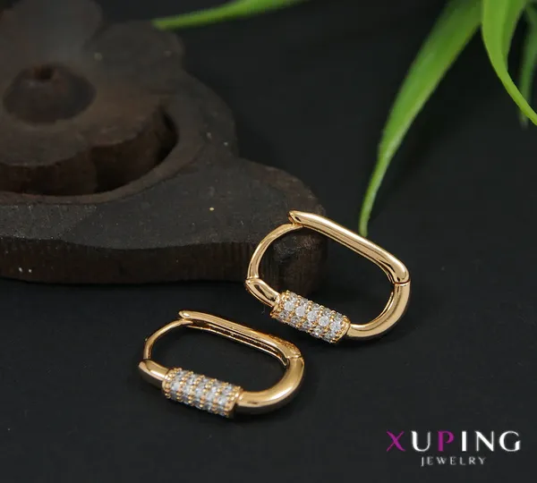 Gold_Plated_Oval_Shaped_Cubic_Zicronia_Xuping_Earring-_XPNGER_4478_For_Women_&_Girls