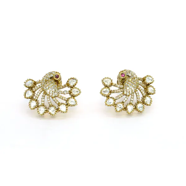 Gold-Plated_Peacock_Design_Earrings_with_Crystal_Accents_For_Women_&_Girls