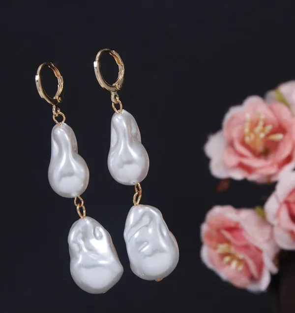 Gold_Plated_Pearl_Hoops_Dangler_Earring-PER_3234_For_Women_&_Girls