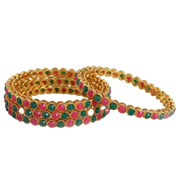 Gold_Plated_Set_Of_4_Stone_Bangles_For_Women_For_Women_&_Girls
