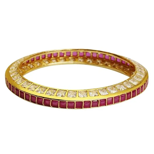 Gold-Plated_Traditional_American_Diamond_and_Polki_Stone_Ban_For_Women_&_Girls