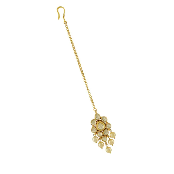 Gold-Plated_Kundan_Maang_Tikka_With_Pearls_For_Women_&_Girls