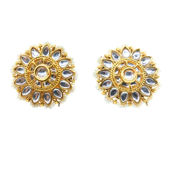 Gold_Plated_Traditional_Kundan_Studded_Floral_Design_Circula_For_Women_&_Girls