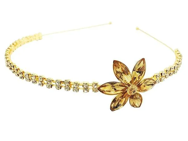 Gold-Toned_White_Flower_Hairband_For_Women_&_Girls
