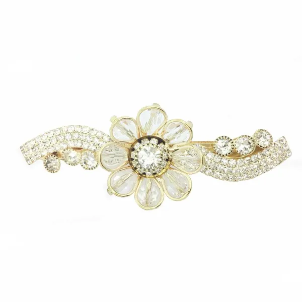 Golden_Plated_Rhinestone_Women_&_Girl_Clip_For_Women_&_Girls