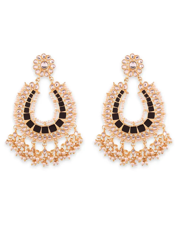 Grand_Gold-Plated_Kundan_Chandbali_Earrings_with_Black_Enamel_&_Pearl_Drops_For_Women_&_Girls