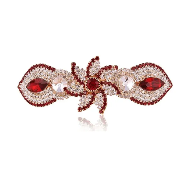 Rhinestones_Studded_Hair_Barrette_Buckle_Clip_For_Women_For_Women_&_Girls
