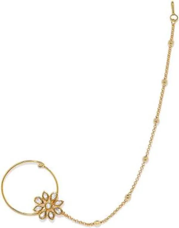 Gold-Plated_Delicate_Nose_Ring_With_Chain_And_Sparkling_Ston_For_Women_&_Girls