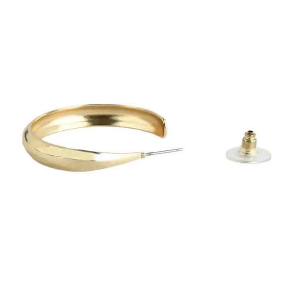 Sleek_Gold_Minimalist_Hoop_Earrings_For_Women_&_Girls