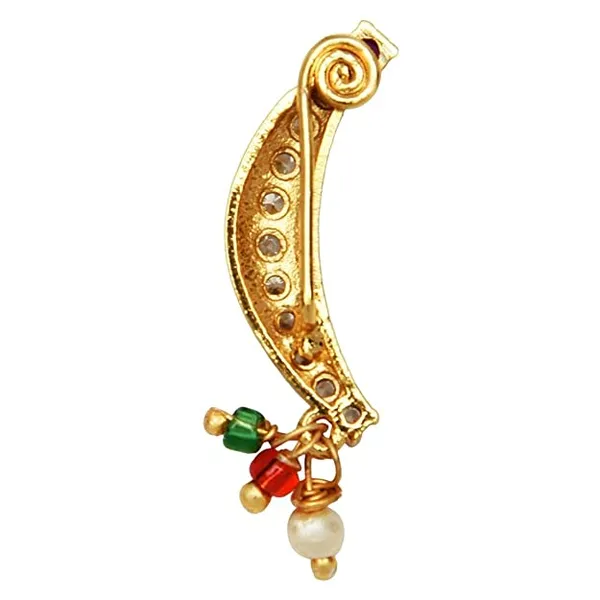 Gold_Plated_Kundan_Stone_Studded_Beaded_Nath_For_Women_&_Girls
