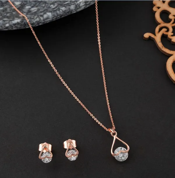 Inlaid_CZ_Heart_Shaped_Pendent_Set_-_CZNKST_5256_For_Women_&_Girls
