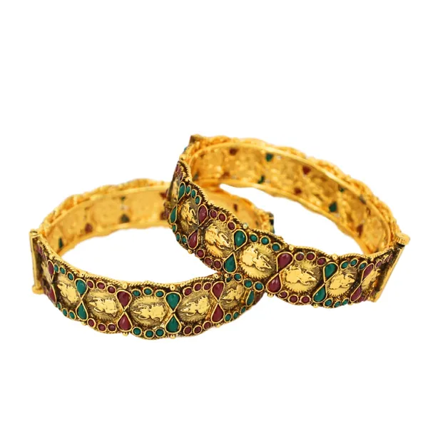 Trendisia_Gold-Plated_Temple_Bangles_with_Intricate_Goddess_Motifs_&_Kemp_Stones_For_Women_&_Girls