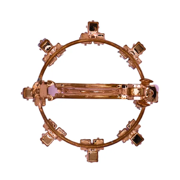 Trendisia_Luxury_Round_Crystal_Hair_Clip_Ã¢â‚¬â€œ_Rose_Gold_Barrette_with_Square-Cut_Stones_For_Women_&_Girls