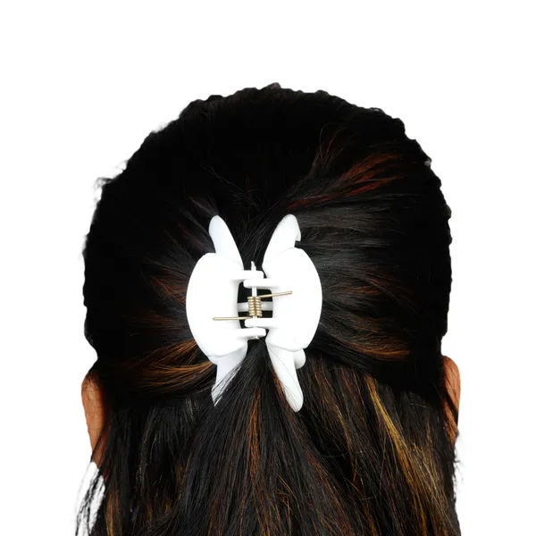 White_Acrylic_Butterfly_Clip_Pack_Of_3_For_Women_&_Girls