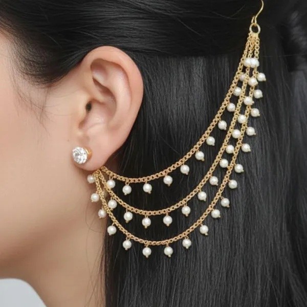 JWELLA_Gold_Plated_3-Layer_Pearl_Ear_Chain_for_Women_&_Girls_|_Bridal_&_Festive_Side_Ear_Chains_for_Traditional_Ethnic_Wear_(Pair)