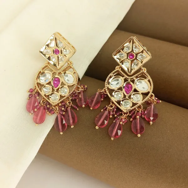 Kundan_Polki_Earrings_with_Ruby_Drops_For_Women_&_Girls