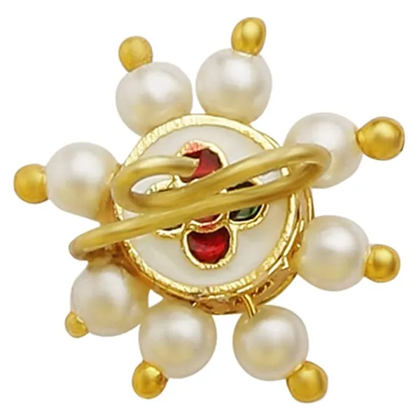 Gold-Plated_Ruby_Kundan_Stone_Studded_Clip-On_Traditional_Nose_Pin_No_Piercing_Required_For_Women_&_Girls