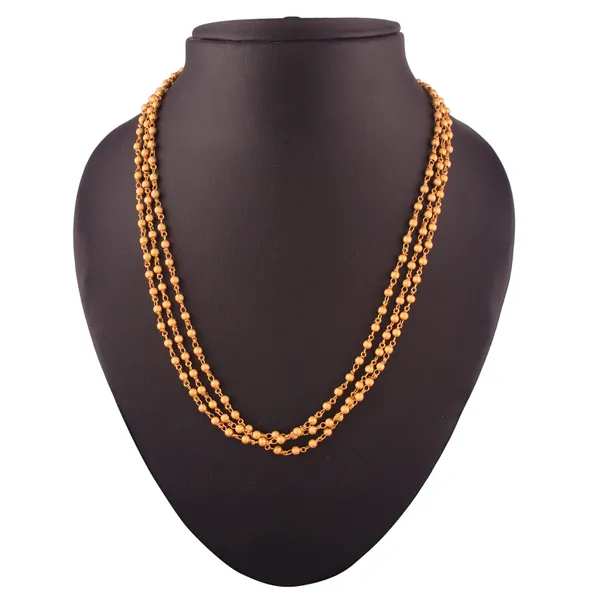 Luxurious_Multi-Strand_Gold_Bead_Chain_Necklace_For_Women_&_Girls