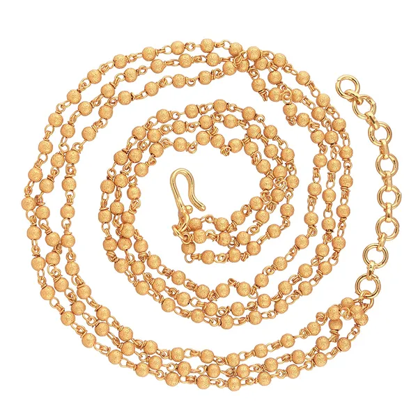 Luxurious_Multi-Strand_Gold_Bead_Chain_Necklace_For_Women_&_Girls