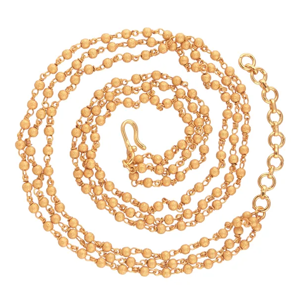 Luxurious_Multi-Strand_Gold_Bead_Chain_Necklace_For_Women_&_Girls
