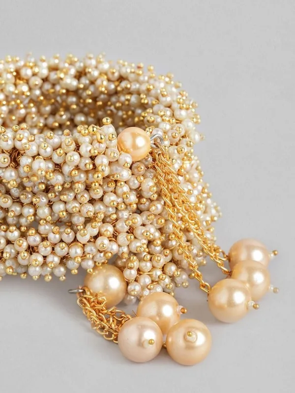 Luxurious_Pearl_Cluster_Multi_Layered_Magic_Bracelet_with_Golden_Chains_For_Women_&_Girls