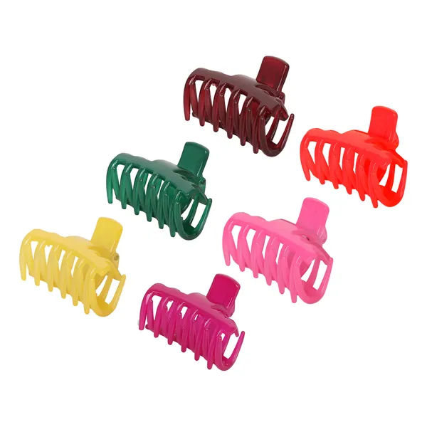 Women_Multi_Color_Set_Of_6_Claw_Hair_Clips_For_Women_&_Girls