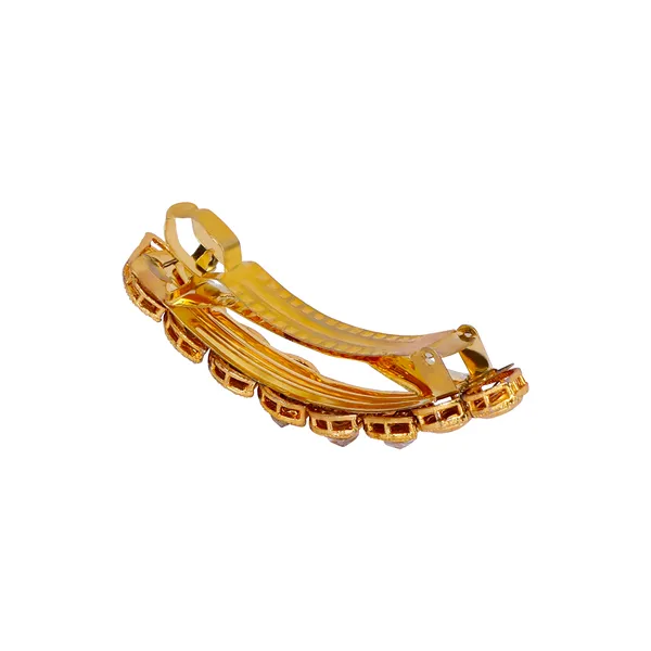 Designer_Brass_Hair_Clip_With_Glass_Stone_For_Women_&_Girls