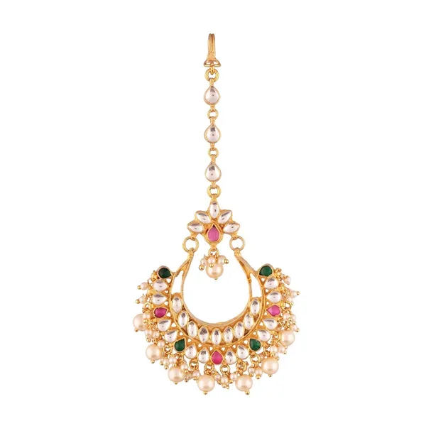 Multi-Color_Kundan_Maang_Tikka_with_Pearl_Detailing_For_Women_&_Girls