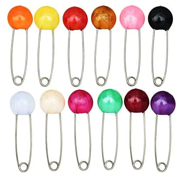 Multi-Color_Safety_Pins_(Pack_of_12)_For_Women_&_Girls
