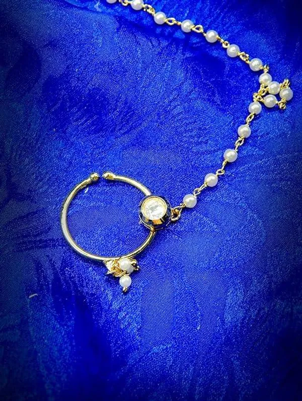 Delicate_Kundan_Nose_Ring_With_Pearl_Chain_For_Women_&_Girls