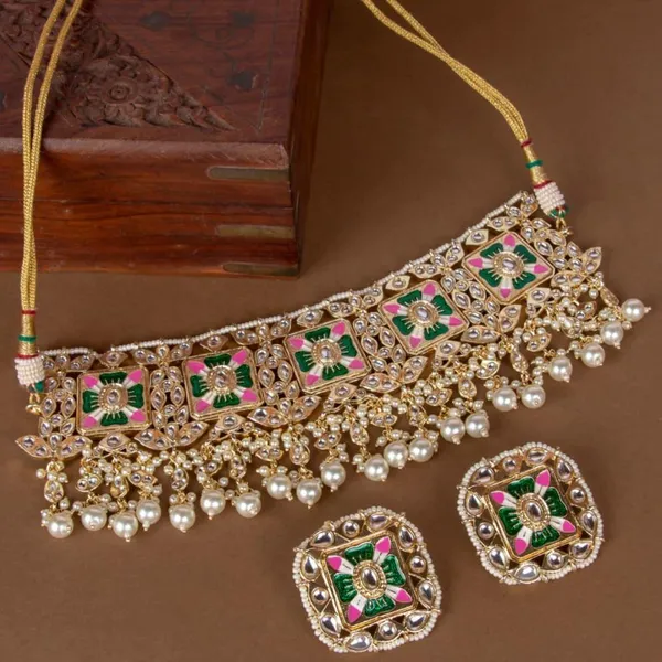Meenakari_Kundan_Studded_Choker_Set_For_Women_&_Girls