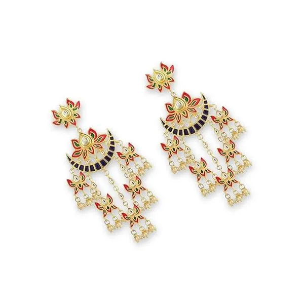 Radiant_Multicolor_Chandelier_Earrings_with_Kundan_and_Enamel_Detailing_For_Women_&_Girls