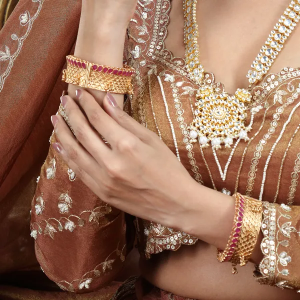 Rajasthani_Gold-Plated_Ethnic_Patla/Kada_Bangles_Ã¢â‚¬â€œ_Traditi_For_Women_&_Girls