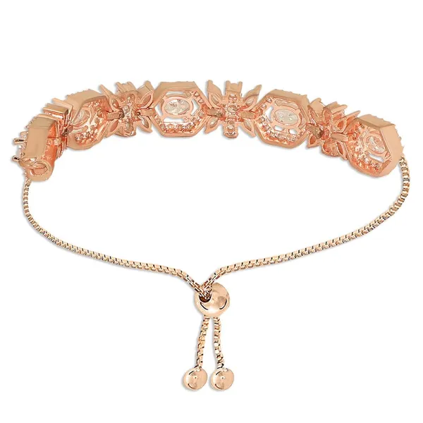 Rose_Gold_Plated_Crystal_Bracelet_For_Women_&_Girls