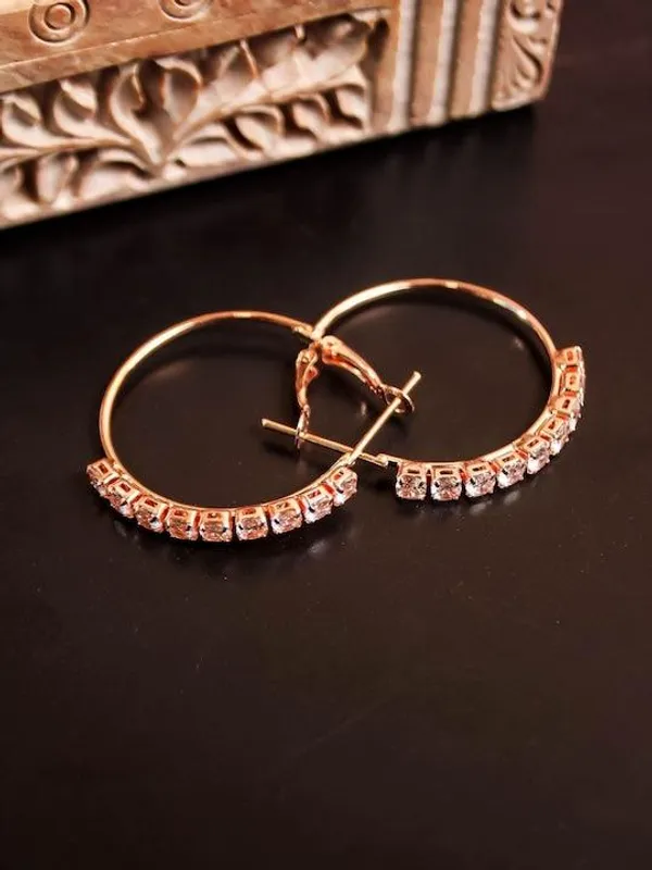 Rose_Gold-Plated_Crystal_Hoop_Earrings_For_Women_&_Girls