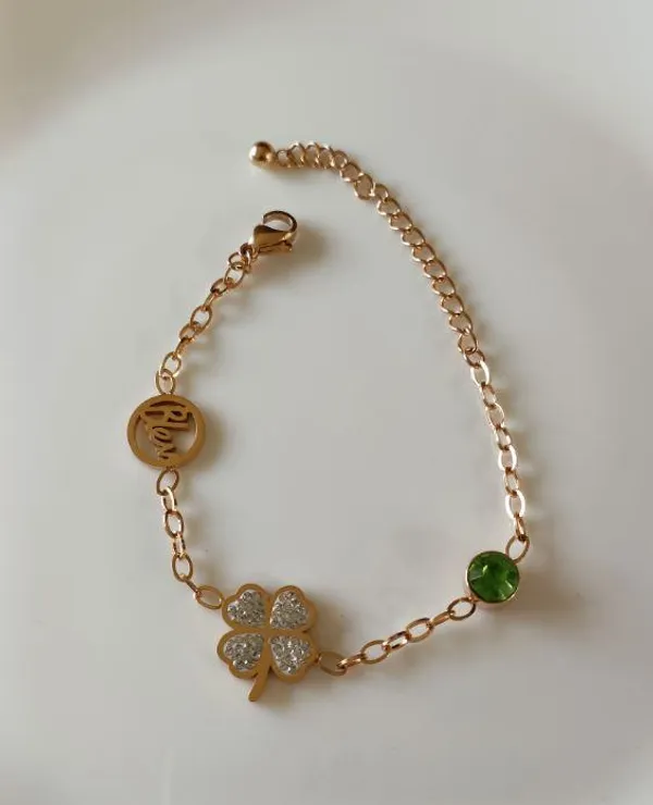Rose_Gold_Plated_Stainless_Steel_Floral_Bracelet-_STBR_2485_For_Women_&_Girls