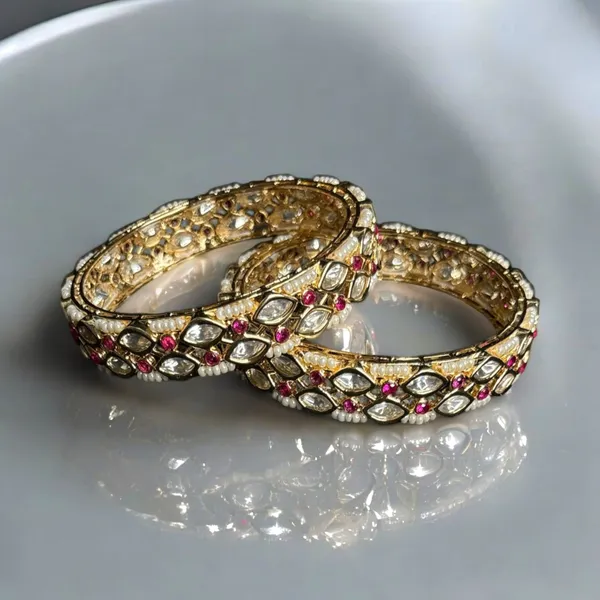 Royal_Kundan_and_Ruby_Stone_Bangle_Set_with_Pearl_Accents_For_Women_&_Girls