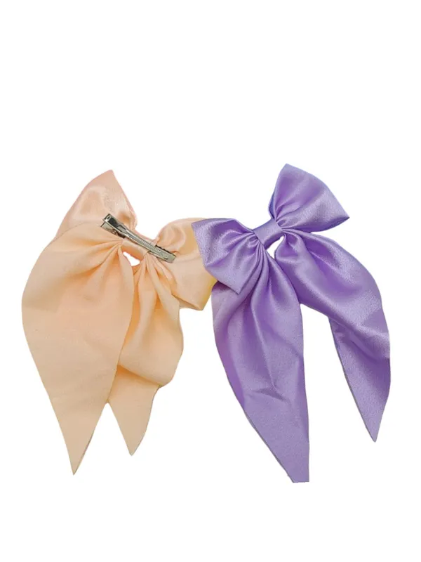Satin_Hair_Bow_Clips_-_Set_of_7_For_Women_&_Girls