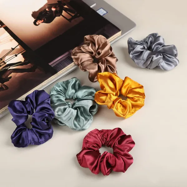 Satin_Silk_Women_Scrunchies_Hair_Band_6_Pcs_For_Women_&_Girls