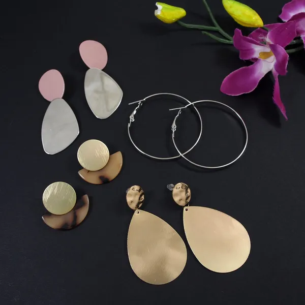 Set_of_4_Combo_of_Western_Earring-COMBO_25_For_Women_&_Girls
