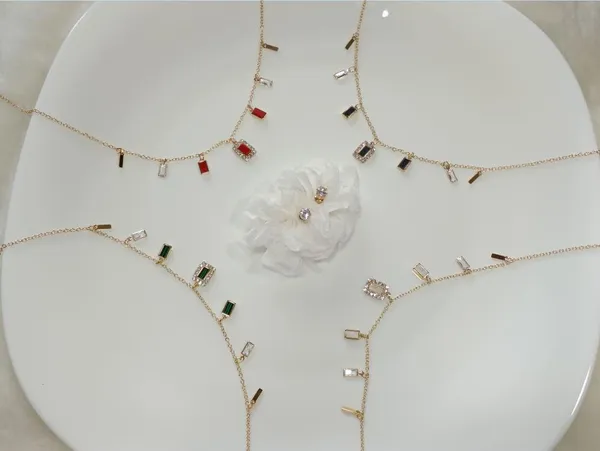 Silver/Gold/Rose_Gold_Plated_Choker_Necklace-_NK_2456_For_Women_&_Girls