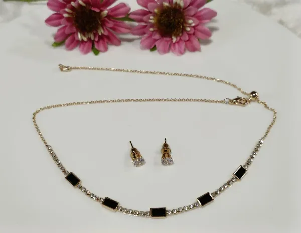 Silver/Gold/Rose_Gold_Plated_Choker_Necklace-_NK_2464_For_Women_&_Girls