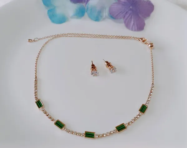 Silver/Gold/Rose_Gold_Plated_Choker_Necklace-_NK_2464_For_Women_&_Girls