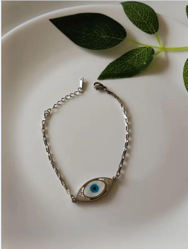 Silver_Plated_Stainless_Steel_Evil_Eye_CZ_Chain_Bracelet-_ST_For_Women_&_Girls